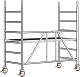 layher treppengerüst Stabile Lenkrollen sorgen für besondere Standfestigkeit.
