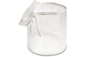 Gohytal 220 Micron Bag, 2 Gallone Mash Bubble Hasch Bags Filterbeutel Weiß Nylon Mesh Filter Filtertasche Zipper Bag Geeignet Bier Polyester Hopfenfilter Pressbeutel für Obstpresse Wein Marmelade