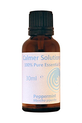 Calmer SolutionsPeppermint - 30ml | Headache, Muscle Aches, Joint Pain | Pure 100% UK Sourced Natural Essential Oils | Professional or Home use | Diffusers, Humidifiers, Candles & More