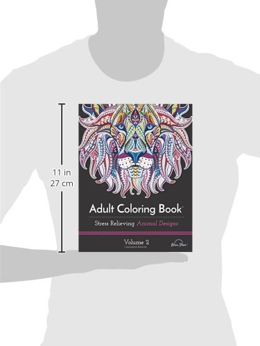 Adult Coloring Book: Stress Relieving Animal Designs Volume 2