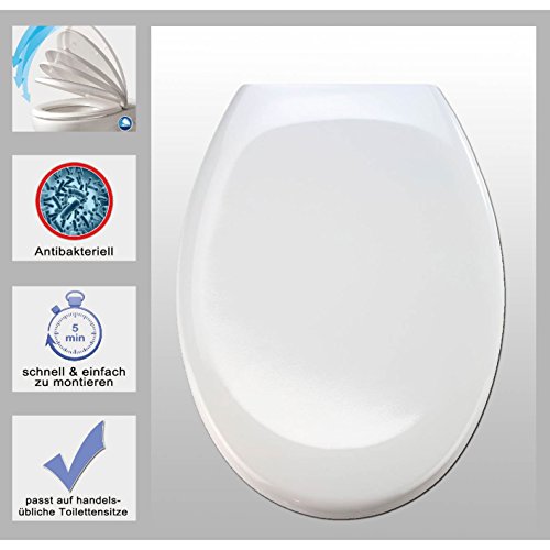 Karabonplast-Toilettensitz mit Absenkautomatik, WC-Sitz, Toilettendeckel - 2