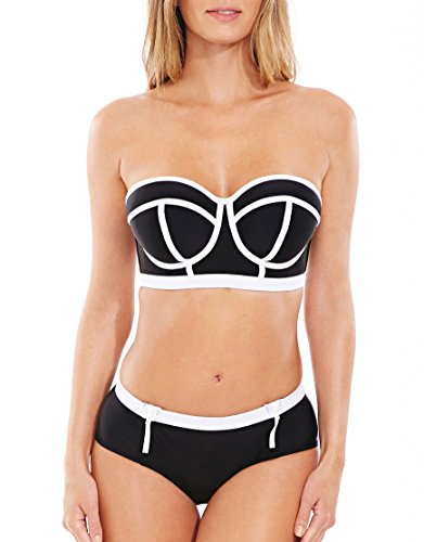 Midnight Grace by figleaves.com Womens Dive In Underwired Longline Bikini Top