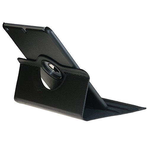 Liamoo iPad 5 air Schutz Hülle 360° + SchutzFolie + Stift Case Smart Cover Tasche (Schwarz) - 2