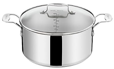 Tefal H8614614 Faitout Pro, Inox, 24 cm