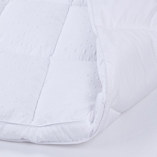 Bedecor Matratzenauflage Weiche, Microfaser-Polyester-Matratzen-Auflage, Weichen Anti-Milben, auch für Boxspring- und Wasserbetten geeignet – 100×200 cm - 4