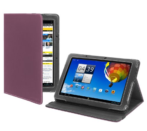 Cover-Up Version Stand Case Hülle Tasche Etui für Acer Iconia Tab A510 / A700 (10,1 zoll) Tablet Mit Standfunktion in Lila
