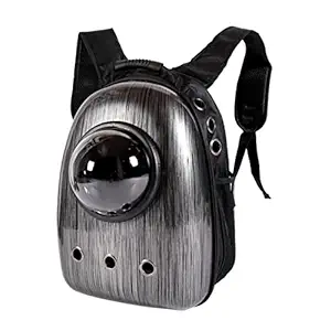 Meri SHOPP Pet Carrier Parrot Bird Dogs Cat Travel Bag Space Capsule Backpack Black