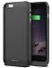 Produktbild iPhone 6 Plus Akku hülle, Coolden® 6800 mAh Akku Case Battery Cover Externer Batterie Power Bank für iPhone 6 Plus Schutzhülle iPhone 6s Plus Tasche (Schwarz)(5.5 Zoll)