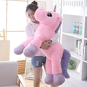 True Basket Big Size Funny Unicorn Stuffed Animal Plush Toy, Safe for Kids, Soft Toy, Teddy Bear for Girls and Boys, Soft Toys
