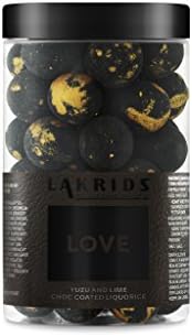 Lakrids by Johan Bulow - "LOVE- Yuzu And Lime Choc Coated Liquorice" - 250g