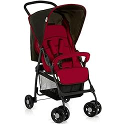 Hauck / Poussette Canne Sport / position couchée / pliage compact / de 6 mois jusqu'à 15 kg, noir rouge (caviar tango)/produit ne convient pas pour jogging ou promenades en rollers