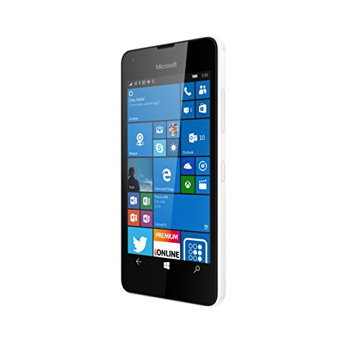 Microsoft Lumia 550 Smartphone LTE, Display 4.7' Pollici HD LCD (1280x720), 8 GB Memoria interna, Processore Quad Core Snapdragon 210, Bianco [Italia]