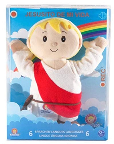 Peluche Jesusito de mi vida 2.1 30 cm. Oraciones 6 idiomas (Ref. 1007)