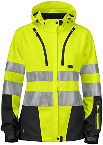 Projob 646423-11-6 Dame- High Visibility Vest, Size L, yellow/black