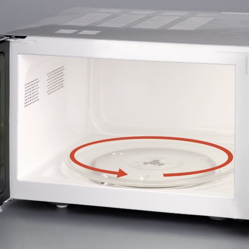 Severin 7849 2-in-1 Mikrowelle, 22L (mit Grillfunktion, Inkl. Grillrost und Drehteller, Ø 27 cm, Gebürsteter Edelstahl) – Bild 3