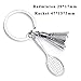 Price comparison product image Alger 6 pieces Alloy Badminton Racket shape KeyRing Keychain Pendant