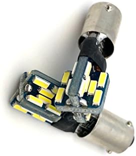 TMT LEDs (TM) 2 x Canbus LED Bulbs Ba9s T4 W 24 LEDs SMD 4014 200 LUMENES White Interior Posicion Intermittent Cars Motorcycles