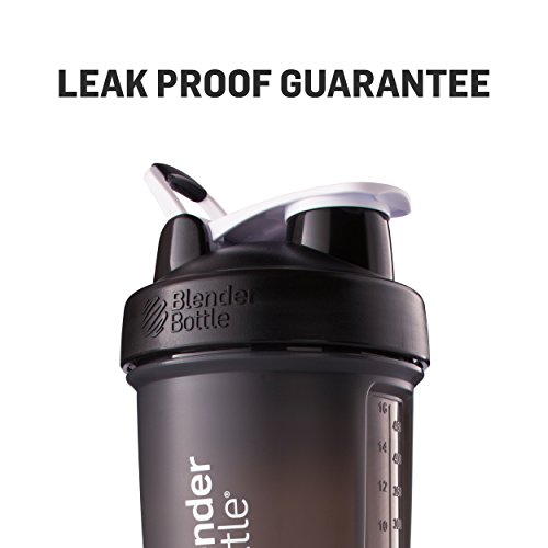 BlenderBottle Prostak Protein Shaker / Diät Shaker (650ml, skaliert bis 450ml, mit 2 Container 150ml & 100ml, 1 Pillenfach) Orange - 7
