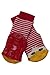 Weri Spezials High ABS Terry Socks. Design:Cheerful Duckling, Red, Size: 12-24 Months (19-22)