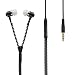 Produktbild In-Ear Kopfhörer Earpods in Reissverschluss-Zipper Optik Design in schwarz von VAPIAO