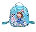 Produktbild Fashion Cartoon Kinderrucksack Regenschutz Leder Schulrucksack Mädchen Mini Kindergartentasche Multifunktional TravelLite Diebstahlsicherer Kinder Rucksack (Blau)