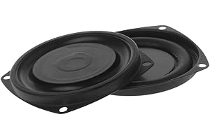 WOWOWO Diaframma dei Bassi 2 Pezzi Woofer Radiatore Altoparlante passivo Basso 3 "Altoparlante a Bassa frequenza Diaframma Piastra Vibrante Fai da Te