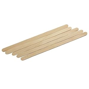 SelfTek 100Pcs Wooden Wax Applicator Spatulas Sticks Hair Removal Stick - Image 3