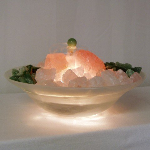 Zimmerbrunnen "Fontänenbrunnen" Rosenquarz mit Aventurin