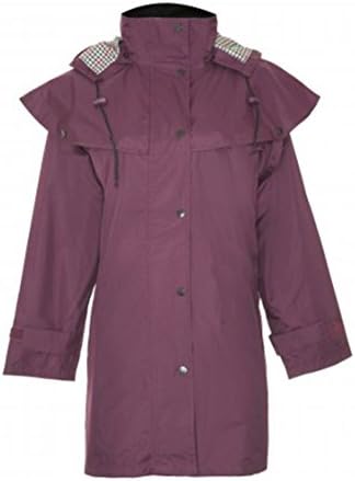 Country Estate Ladies Windsor Waterproof Fabric Lightweight Lined Riding Cape Coat Jacket Trench Coats Macs Lined Detachable Hood Taped Seams Walking Outdoors Countrywear