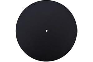 Okuyonic Remplacement du Tapis de Disque Vinyle, Plaque tournante Tapis de Disque Vinyle Tapis de Plateau en Cuir Feutre Souple pour Disque Vinyle pour réduire Les Vibrations(Épaisseur 1.5MM)