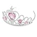 Produktbild PINK & SILVER TIARA CROWN HEADDRESS WITH HEART SHAPED JEWELS by Life Is Good