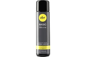 pjur BASIC Silicone - Silikonglidgel, idealisk för nybörjare - lämplig med kondomer, ej klibbig - kvinnor & män (100ml)