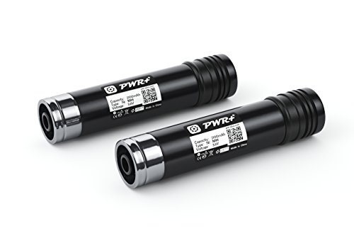 Pwr Paquete de 2 Unidades 3.6v Batería para Black & Decker Versapak Vp100 Vp105 Vp110 Vp142 Vp143 Vp7240; Sears-Craftsman; Pivot180 PLR36NC S100 S110: 151995-03 383900-03 387854-00 00911271000 11271