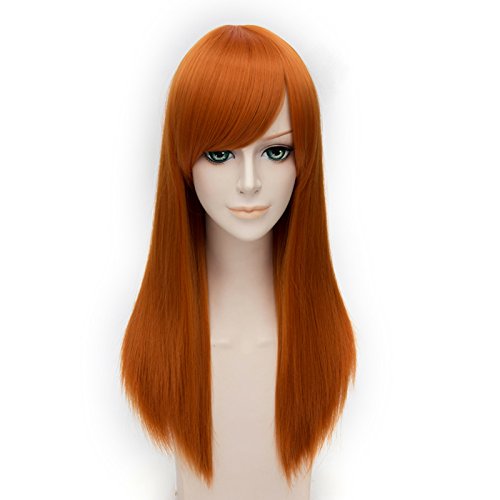 55cm Long Vogue 15 Colors Straight Style Women Anime Synthetic Cosplay Hair Wig+Wig Cap