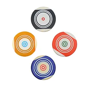 GSI Original Pool Ball Striker Superior Quality Smooth Surface Standard Size for Carrom Board Game with Case (Pack of 4)