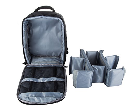 Sac    dos pour Appareils Photo 30 11 23CM Vosmep Multi-fonction Housses    Rangement pour Cam  ra DSLR Reflex Num  riques de Marque Canon   Nikon   Sony - de Haute Qualit   en Polyester   Imperm  able   Professionel aussi pour Voyage Gris DC130