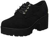  COOLWAY Cruise, Zapatos de Cordones Oxford para Mujer, Negro (Black 000), 38 EU