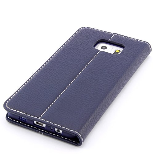 [ J5 Version 2016 ] Handy Schutz Tasche Noble Series Cover für Samsung Galaxy [ J5 Version 2016 ] edle Book Style Hülle mit Aufstellfunktion und Kartenfach ScorpioCover blau - 5