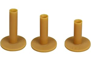 Scott Edward Golf Practice Tee, 3 Pcs Different Size Rubber Tees, Indoor and Outdoor, for Driving Range and Hitting Mat