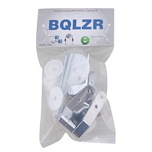 BQLZR Gängig Paar Silber WC-Sitz Scharnier Toilette Befestigungen für Ersatzteil DIY Reparatur - 6