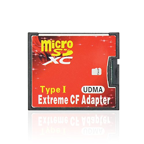 Incutex High Speed Speicherkarten-Adapter Micro SD/Micro SDHC an Compact Flash-Slot Typ I