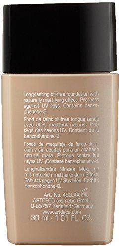 Artdeco Make-Up femme/woman, Long-lasting Foundation Oil-free SPF20 Nummer 25 Light cognac, 1er Pack (1 x 30 ml) - 5
