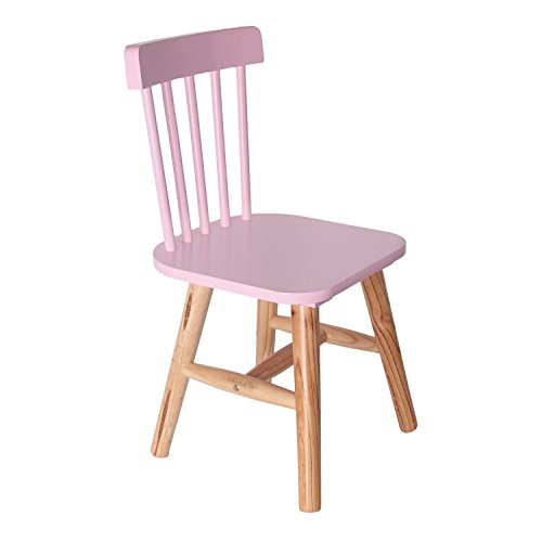THE HOME DECO FACTORY HD3004 Chaise pour Enfant Bois/MDF Rose 29 x 33 x 58 cm