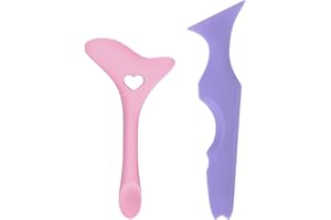 SVOCK 2PCS Plantilla Eyeliner Ojos, Silicona Plantilla Delineador de Ojos, Multiusos Regla de Belleza de Silicona, Plantilla para Delinear Ojos Reutilizable para Principiantes y Profesionales