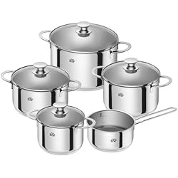 BSF 74000-000-0 Bordeaux Set de casseroles de Cuisson 5 pièces adaptées aux plaques à Induction