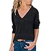 Price comparison product image ADESHOP Sweatshirt Jumper, Winter Long Sleeve, Women's Winter Autumn Long Sleeve V Neck Blouse Pullover Sweater Jumper Tops(Black, XXL)