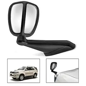 Kardeck Front Fender Wide Angle Mirror Bonnet Mirror for Scorpio(Small, Black)