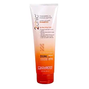 GIOVANNI HAIR CARE PRODUCTS Cosmetics Tangerine/Papaya Butter 2Chic Ultra Volume Shampoo (8.5 Oz)
