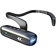 KOCAN 4K 30FPS Head Mounted Camera Wearable WiFi Video Camera Camcorder Webcam 120°Wide Angle Lens Anti-shake Built-in Battery APP Control for Vlog Video Recording