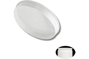 ISSIMOBER Copertura per tubo di ventilazione da 100 mm per tappi per manicotto, copertura per tubo di ventilazione, tappo per tubi di drenaggio, plastica ASA (bianco)